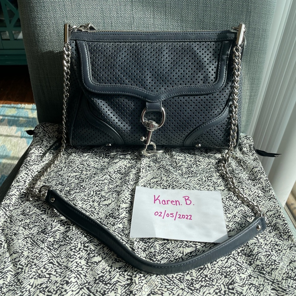 Rebecca Minkoff Bombe clutch in Navy